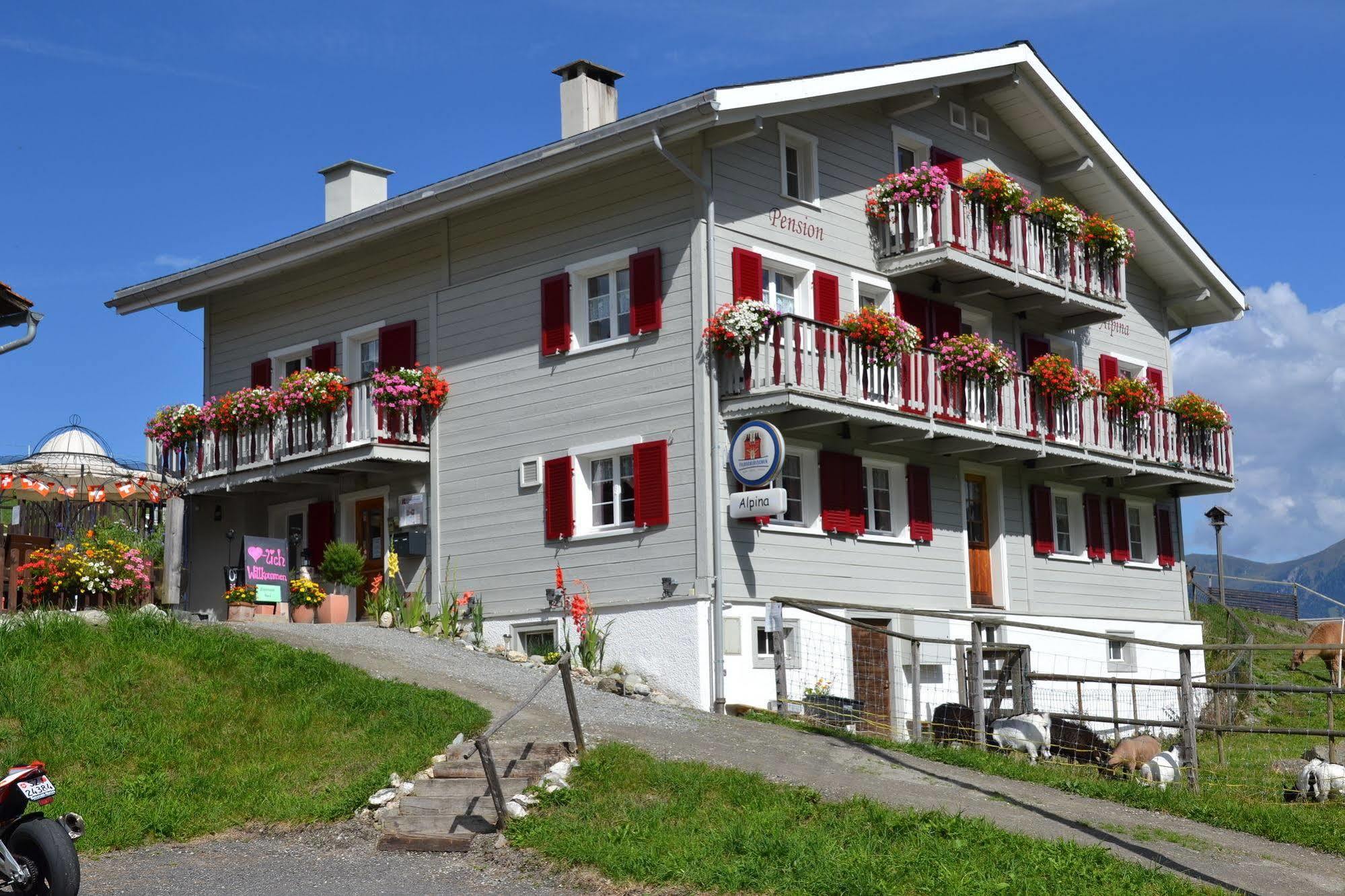 Gasthaus Alpina Tschappina Exterior foto