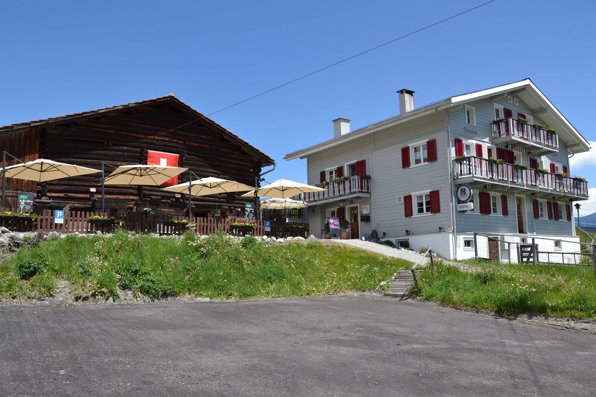 Gasthaus Alpina Tschappina Exterior foto